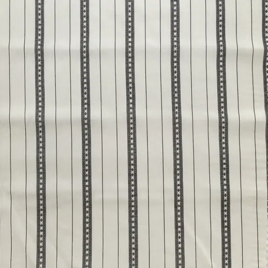 1 Yard Rayon Poplin Fabric Ivory And Black Elegant Apparel Material 54/55 Inches Width {2}