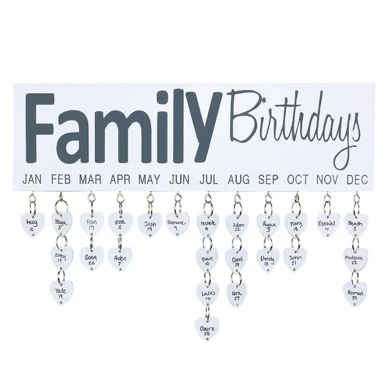 Collections Etc Family Birthday Calendar Reminder Organizer {2}
