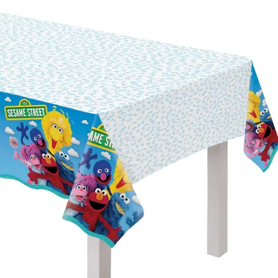 Everyday Sesame Street Plastic Table Cover - 54" x 96" {1}