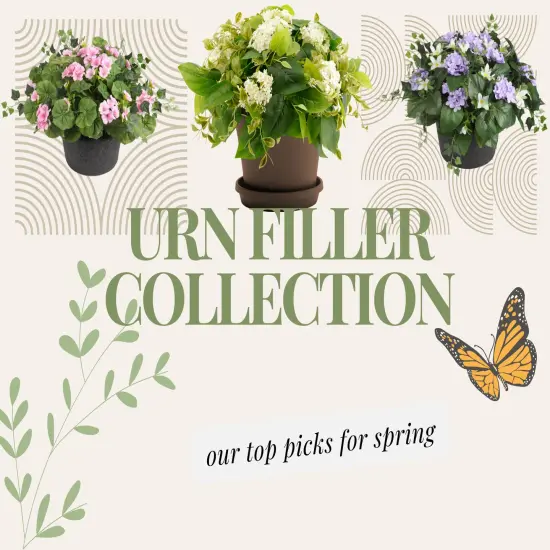 Haute Decor Adjustable Purple Hydrangea Urn Planter Fillers {7}