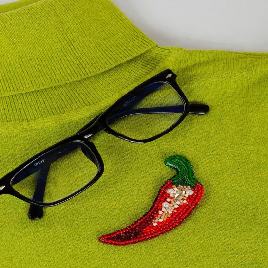 Bead Embroidery Decoration Kit- Hot pepper {2}