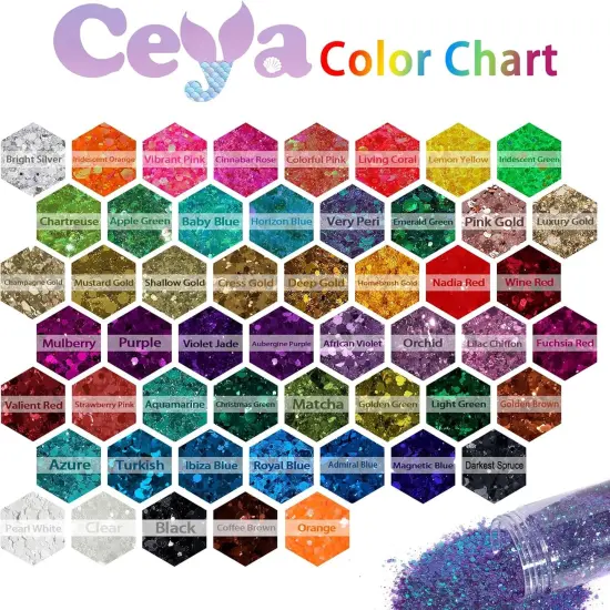 Chunky Glitter, 4.9oz/ 140g Orange Craft {3}