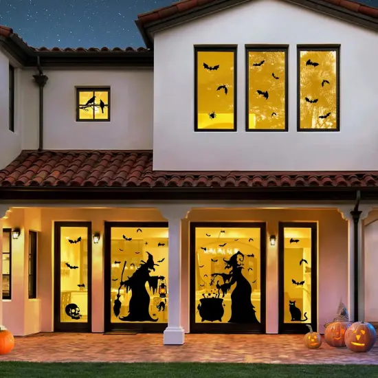 Halloween Decorations Window Clings Decor {3}