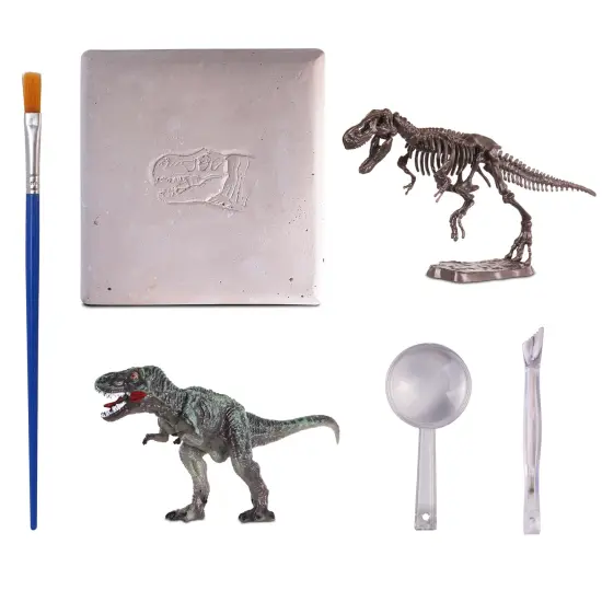 WowWorld: Dino Dig - Tyrannosaurus Rex - All-In-One Dinosaur Skeleton Excavation Kit, Tools & Construction Figurine, Educational Science Toy, Kids 6+ {3}