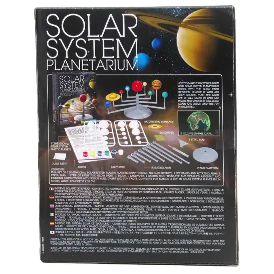 4M: Solar System Planetarium - Assemble Your Own 11.8" Model, Snap-Together, Glow-In-The-Dark Paint, DIY STEM Craft & Science Project Kit, Kids 8+ {4}