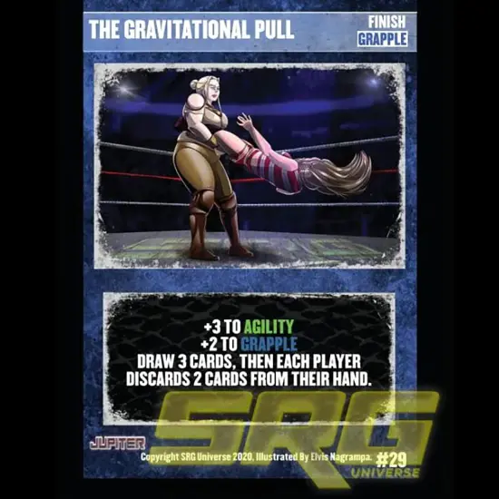 Supershow Cosmic Crusader: Jupiter - Wrestling Card and Dice Game. SRG Structure Deck. Ages 12+, 2-6 Players, 10 Min Game Play {5}