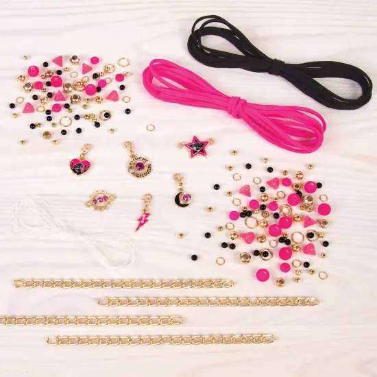 Juicy Couture: 2-In-1 Crystal Sunshine & Starlight Bracelets Kit Make It Real, Create 15 Bracelets, 436 Pieces, Create & Decorate Bracelets, 12 Juicy Charms, All-In-One, DIY Bead Jewelry Kit, Kids Ages 8+ {5}