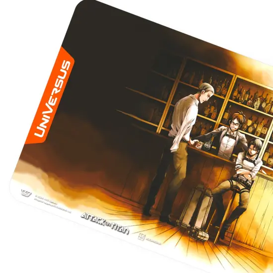 UniVersus: Attack on Titan: Origins of Power - Temporary Reprieve Playmat - 24 x 14" Neoprene Mat, Tabletop Card Game Accessory, UVS Games, Licensed {5}