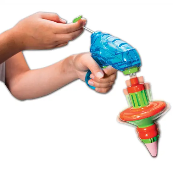 Lanard Chalkie: Chalk Top - Spinning Chalk Scribbler, Rip Cord Launcher, 2 Sticks & Sharpener, Draws Crazy Patterns, Outdoor Art Play Toy, Kids Age 3+ {5}