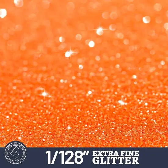 Orange Glitter, 150g/5.29oz Extra Fine Fluorescent {3}