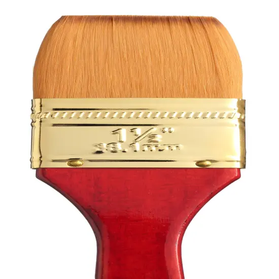 Princeton Series 4050 Heritage Synthetic Sable Brush-Short Handle Flat Wash 1 1/2" {3}