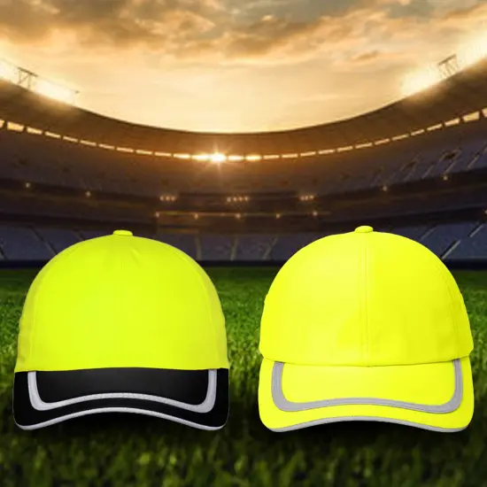 "Port Authority&reg; Enhanced Visibility Cap, Reflective Taping and CoolMax Sweatband for High-Visibility	" Safety Orange/ Black {7}