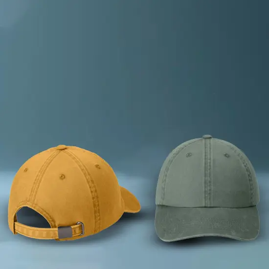 Port Authority&reg; Garment Washed Cap, Unstructured Low Profile Cotton Twill Hat with Adjustable Buckle Closure Cooked Carrot {2}