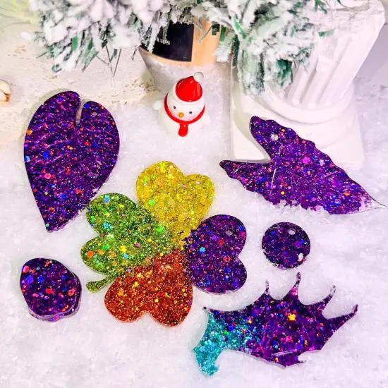 Purple Chunky Glitter 150G/5.29OZ Glitter {3}