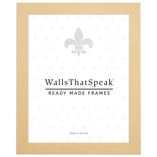 Confetti .875", Pastel Yellow Picture Frame by wallsthatspeak {1}