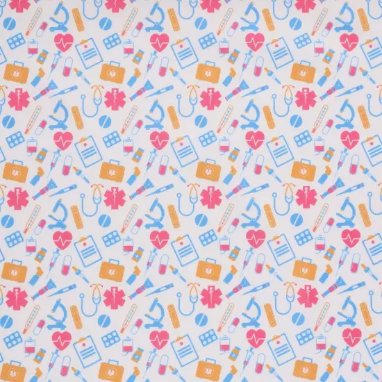 Mook Fabrics Medical Equipment Printed PUL Fabric [60 in. Wide] Multi - By The Yard {1}