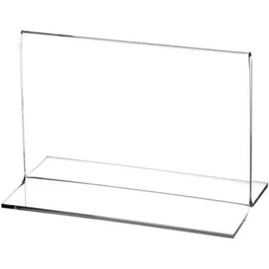 Plymor Clear Acrylic Sign Display / Literature Holder (Bottom-Load), 5" W x 3" H {1}