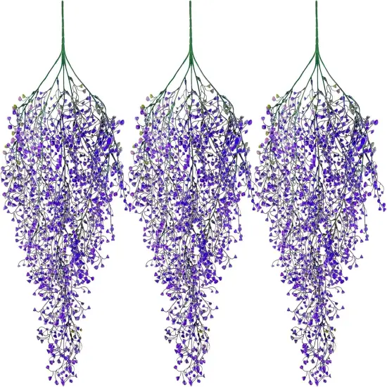 3pcs Fake Hanging Plants Ferns Ivy Vines for Indoor Outdoor Wall Home Decor {1}