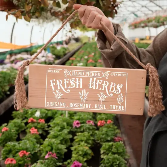 Farmhouse Stencils for Painting on Wood Kitchen Paint Stencils {4}