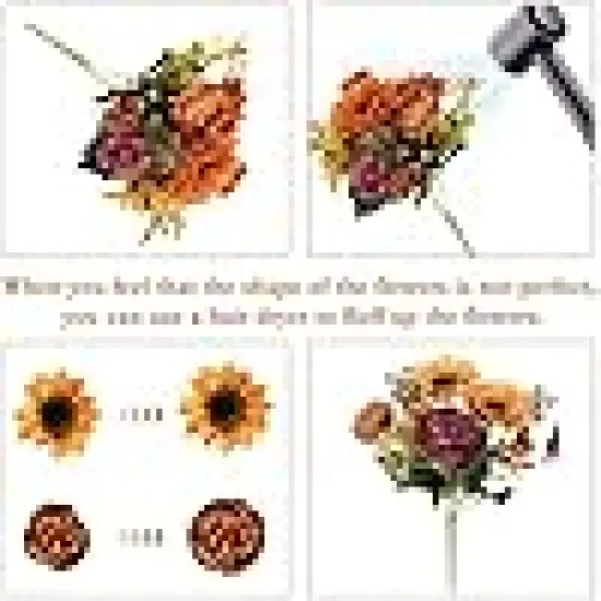 Vintage Artificial Flowers Fake Sunflowers {2}