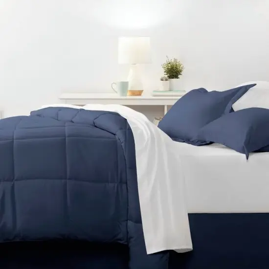 Soft Stain Resistant Microfiber Comforter Set with Baffle-Box Design and Machine Washable {3}