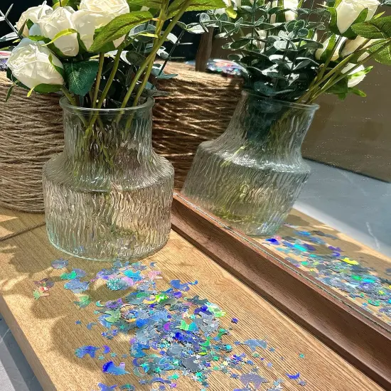Sparkling Star Foil Confetti - Unicorn Moon Star Table Confetti {5}