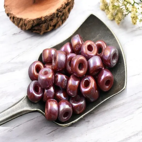 20g Red Nebula 2/0 Matubo Beads {4}