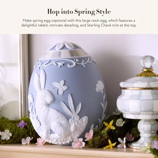 Cameo Egg, Spring and Easter Rabbit Decor, Large {2}