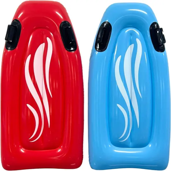 4E&rsquo;s Novelty 2 Pack Inflatable Body Boards with Handles for Beach Pool Water Slides Summer Toys for Kids & Adults {6}