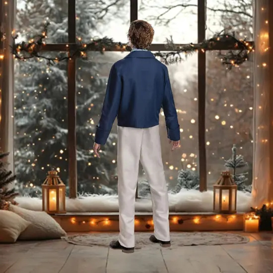 Navy Jacket and Blue Cravat Prince Eric Deluxe Costume Perfect for Halloween Adult Large/Extra Large fits 42&ndash;46 {5}