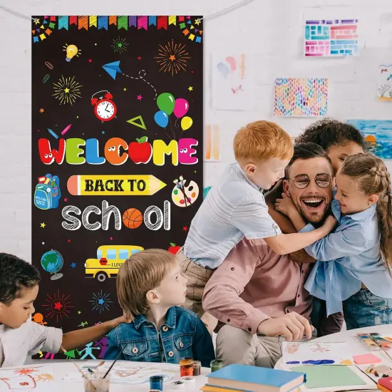 Welcome Back to School Door Cover Banner Decoration {4}
