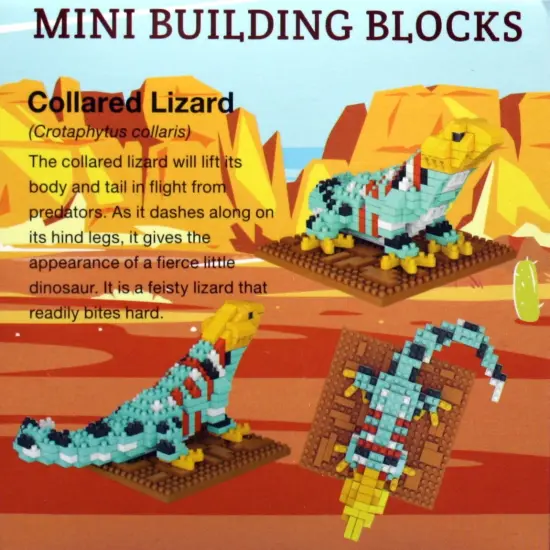 Mini Building Blocks - Collared Lizard {3}
