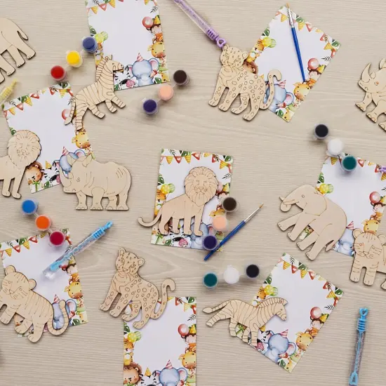 Safari Jungle Wooden Painting Kit for Kids {2}
