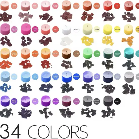 34 Colors Wax Dye, Candle Dyes for Soy Candle Making Supplies, Candle Color Dye for Soy Wax {1}