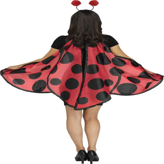 Ladybug Womens Soft Wing and Headband Costume Accessory Set {2}