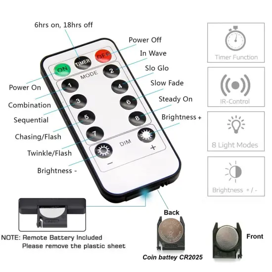 Eueasy 300 LED Curtain Lights, 9.8ft x 9.8ft Fairy Lights with 8 Modes, String Hanging Lights, Remote Control, Perfect for Indoor/Outdoor Christmas, Wedding, Party Wall Decorations (Warm White) {2}