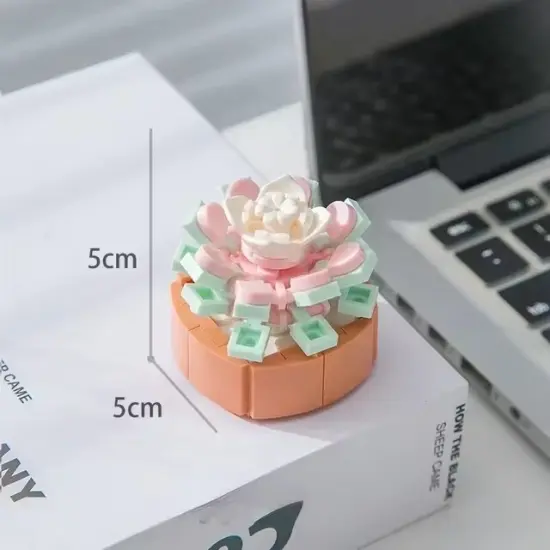 Special Leaf Jade Butterfly Building Brick Mini Potted Plant F07M9-11(104)-A6 {1}