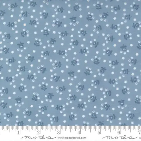 Nantucket Summer Light Blue Fairground Small Floral 44"/45" Fabric Per Yard {1}