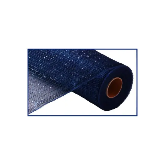 10" Poly Deco Mesh: Metallic Navy/Royal (10 Yards) {1}