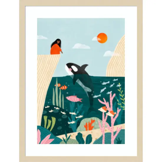 Untitled Artwork 172 by Bea Muller Wood Framed Wall Art Print {6}