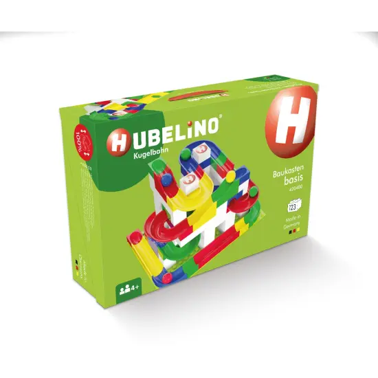 Hubelino Marble Run 123 Piece Starter Building Box Set, STEM Toys for 4-8 Year Olds, Compatible Marble Maze and Ball Run, Made in Germany Multicolor {1}