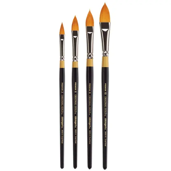 KINGART&reg; Original Gold&reg; 9930 Oval Flora, 4 pc Set {3}