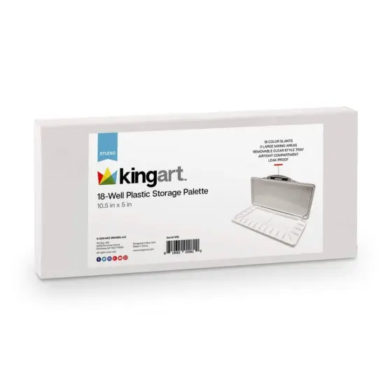 KINGART® Palette & Mixing Tray 18-Well {3}