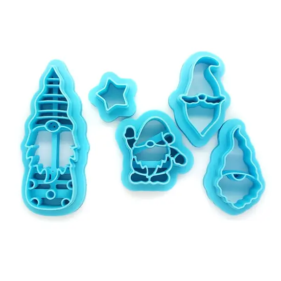 Christmas Gnome Clay Cutter Set, 5 pc, Adorabilities {1}