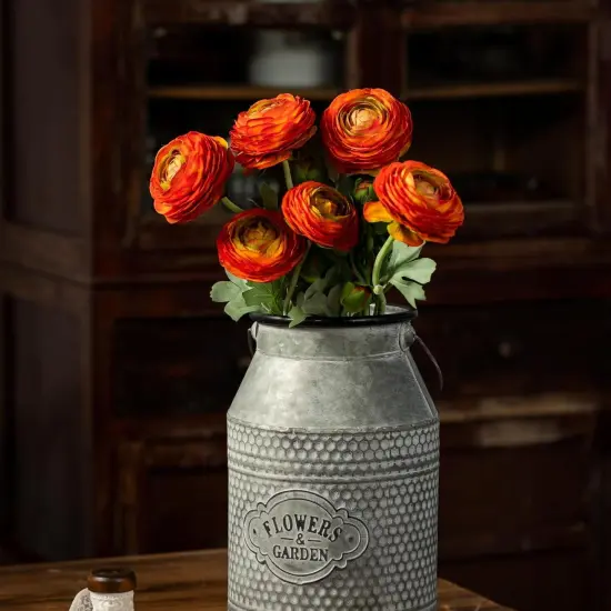 Orange Artificial Ranunculus Flowers (Orange) {4}