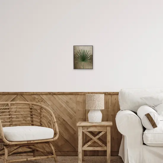 Stupell Industries Earthy Fan Palm Framed Giclee, design by Anna Lischenko {2}