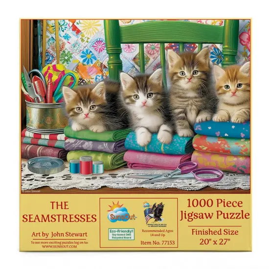 Sunsout The Seamstresses 1000 pc Jigsaw Puzzle 77153 {4}
