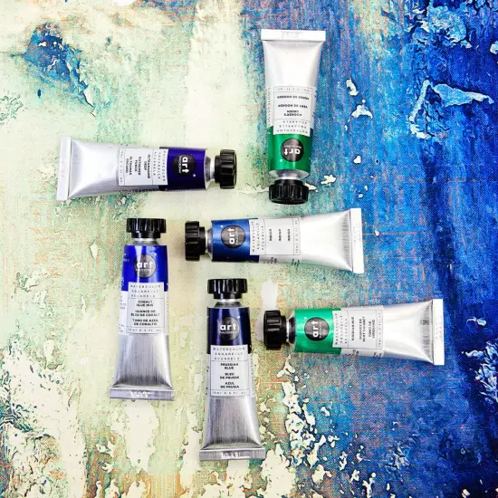 Art Philosophy&reg; Artist Grade Watercolor Tubes - Ultramarine Deep - 15 ml - series #2 {5}