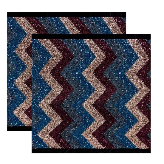 Cusco Stretch Velvet Sequin Fabric {4}