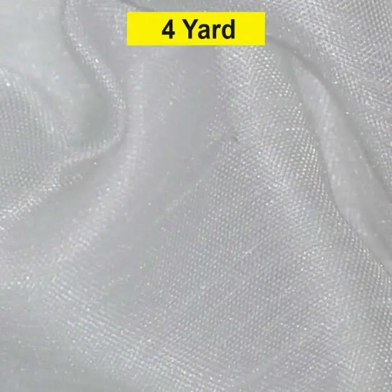 Shantung Satin Fabric Satin Dupioni Silk for Apparel and Garments 60" wide White {1}